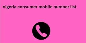 nigeria consumer mobile number list