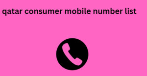 qatar consumer mobile number list