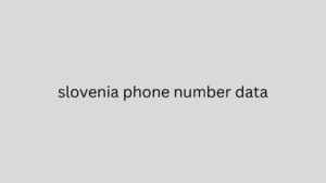 slovenia phone number data