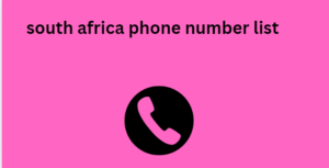 south africa phone number list