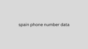 spain phone number data