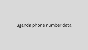 uganda phone number data